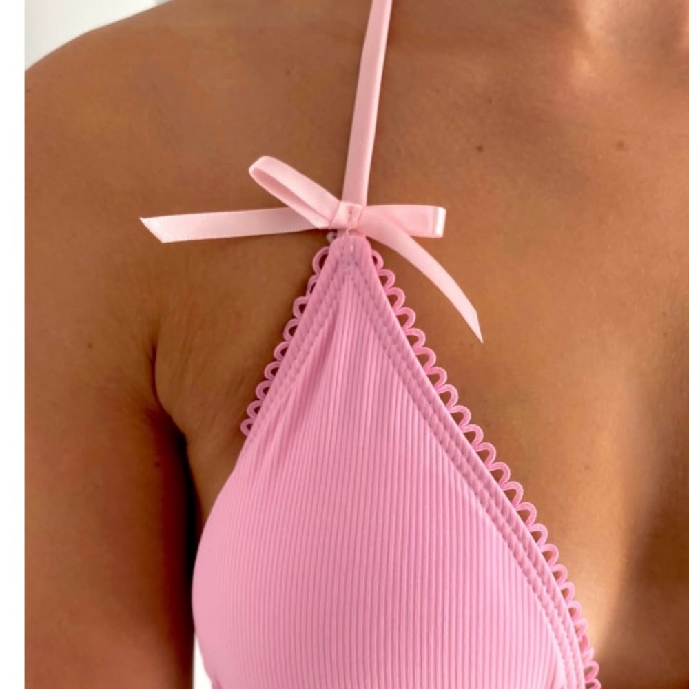Pink Triangle Bikini Set - Picture 4 of 4